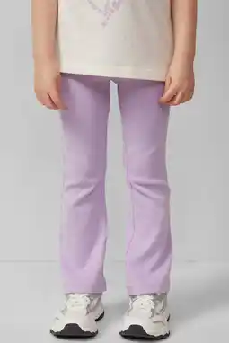 Wehkamp s.Oliver gebloemde legging lila rib gebreid aanbieding