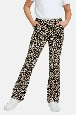 Wehkamp Cars regular legging met panterprint bruin aanbieding