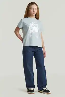 Wehkamp G-STAR T-shirt lichtblauw aanbieding
