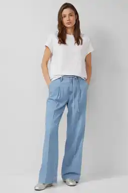 Wehkamp s.Oliver wide leg jeans light blue denim aanbieding