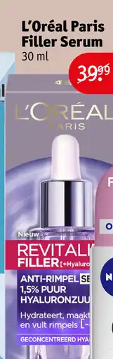 Kruidvat L'oréal paris filler serum aanbieding