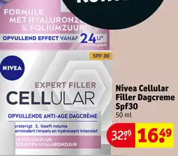 Kruidvat Nivea cellular filler dagcreme Spf30 aanbieding
