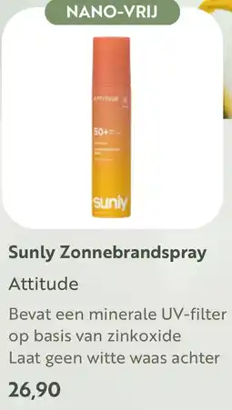 Puur Mieke Attitude Sunly Zonnebrandspray aanbieding