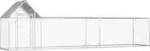 Bol.com vidaXL - Kippenren - 5x1x1,5 - m - gegalvaniseerd - staal aanbieding
