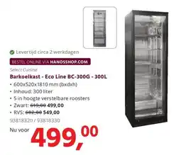 HANOS Barkoelkast - Eco Line BC-300G aanbieding