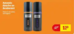 Kruidvat Amando douche en deodorant aanbieding