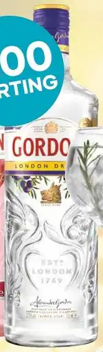 Mitra Gordon's london dry aanbieding