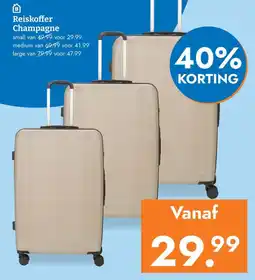 Blokker Reiskoffer Champagne aanbieding