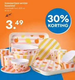 Blokker Summertime servies kunststof aanbieding