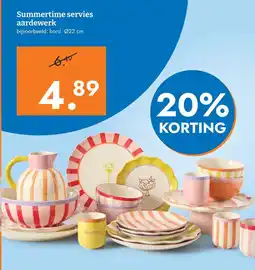 Blokker aardewerk summertime servies aanbieding