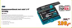 Toolspecial Hazet Doppenassortiment met ratel 1/4" 36-delig aanbieding