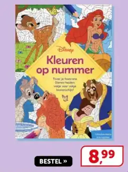 Boekenvoordeel Disney Kleuren op nummer aanbieding