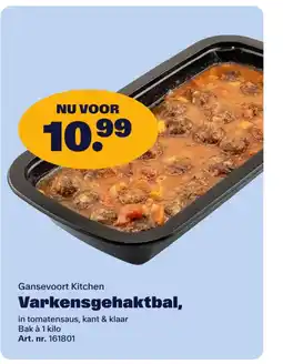 Bidfood Gansevoort Kitchen Varkensgehaktbal aanbieding