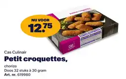 Bidfood Cas Culinair Petit croquettes aanbieding