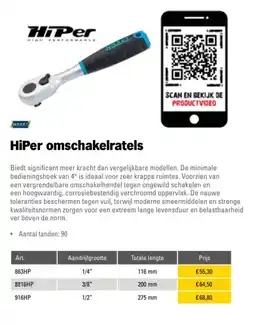 Toolspecial HiPer omschakelratels aanbieding