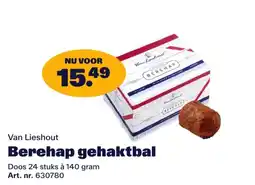 Bidfood Van Lieshout Berehap gehaktbal aanbieding