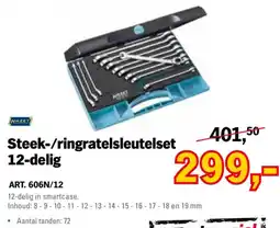 Toolspecial Hazet Steek-/ringratelsleutelset 12-delig aanbieding