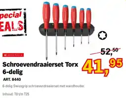 Toolspecial swiss tools schroevendraaierset torx 6-delig aanbieding