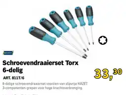 Toolspecial HAZET Schroevendraaierset Torx 6-delig aanbieding
