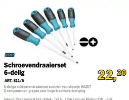 Toolspecial HAZET Schroevendraaierset 6-delig aanbieding