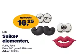 Bidfood NIC Suiker elementen, Funny Face aanbieding