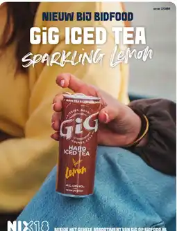 Bidfood Gig Iced Tea Sparkling Lemon aanbieding
