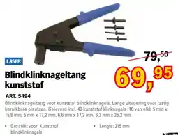 Toolspecial Laser blindklinknageltang kunststof aanbieding
