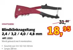 Toolspecial Kraftwerk Blindklinknageltang aanbieding
