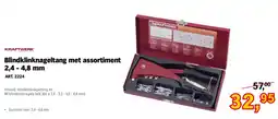 Toolspecial Kraftwerk Blindklinknageltang met assortiment 2,4 - 4,8 mm aanbieding