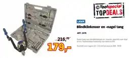 Toolspecial Laser blindklinkmoer en nagel tang aanbieding