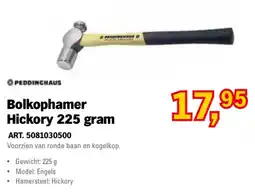 Toolspecial Peddinghaus Bolkophamer Hickory 225 gram aanbieding