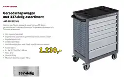Toolspecial Kraftwerk gereedschapswagen met 337-delig assortiment aanbieding