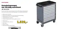 Toolspecial Kraftwerk gereedschapswagen met 301-delig assortiment aanbieding