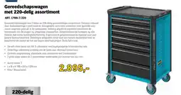 Toolspecial Hozel Gereedschapswagen met 220-delig assortiment aanbieding