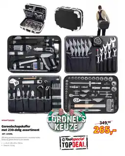 Toolspecial Kraftwerk gereedschapskoffer met 230-delig assortiment aanbieding