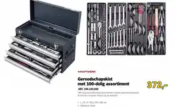 Toolspecial Kraftwerk gereedschapskist met 100-delig assortiment aanbieding