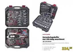 Toolspecial Kraftwerk gereedschapskoffer met 266-delig assortiment aanbieding