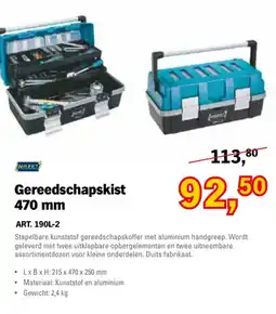 Toolspecial Hazet gereedschapskist 470 mm aanbieding