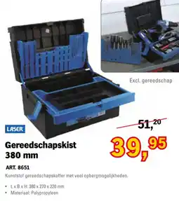 Toolspecial Laser gereedschapskist 380 mm aanbieding