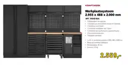 Toolspecial Kraftwerk Werkplaats systeem 2.955 x 488 x 2.000 mm aanbieding