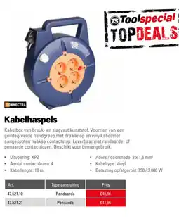 Toolspecial Connectra Kabelhaspels aanbieding