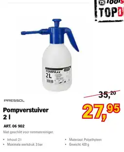 Toolspecial pressol pompverstuiver 2 l aanbieding