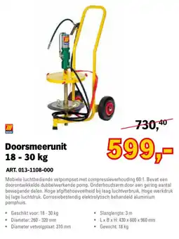 Toolspecial Meculine Doorsmeerunit 18 - 30 kg aanbieding