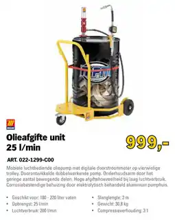 Toolspecial MecLube Olieafgifte unit 25 l/min aanbieding