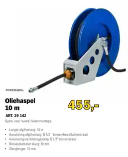 Toolspecial pressol oliehaspel 10 m aanbieding