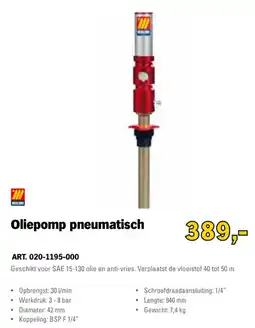 Toolspecial meclube oliepomp pneumatisch aanbieding