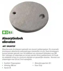 Toolspecial Moby Clean Absorptiedoek olievaten aanbieding