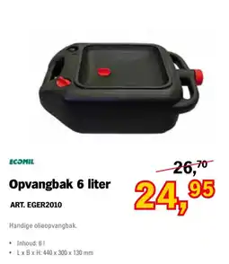 Toolspecial ecomil opvangbak 6 liter aanbieding