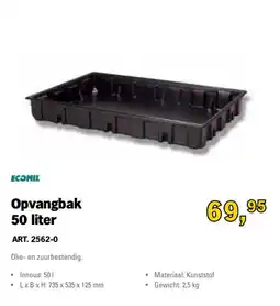 Toolspecial ecomil opvangbak 50 liter aanbieding