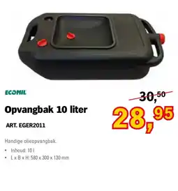 Toolspecial ecomil opvangbak 10 liter aanbieding